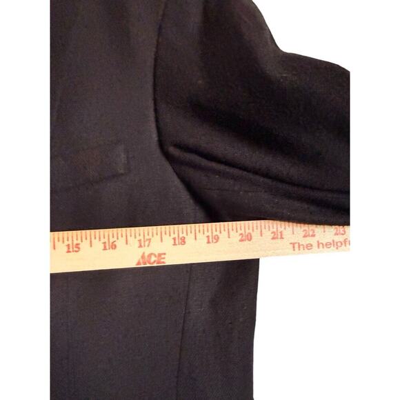 Vintage Egan Von Furstenberg Sz 38-40 R 100% Pure Silk Blazer Preppy Classic - Picture 8 of 13